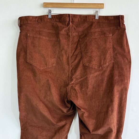 NEW Old Navy Womens‎ Sz 28 Plus Brown Corduroy Higher Rise Flare Corduroy Pants - Picture 6 of 9